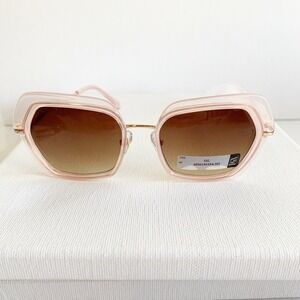 NWT pink geometric sunglasses